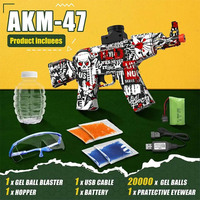 2025.Electric WeaponsAK-47 Electric continuous Fire child boy Interactive Model pistol Fake gun Soft bullet Air Softgun Pisto