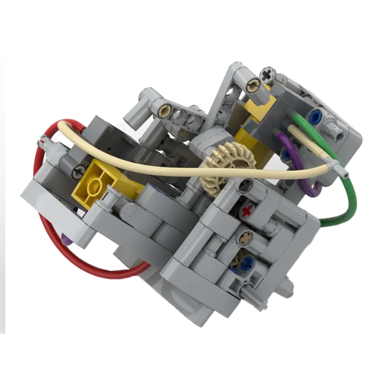 Nouveau moteur pneumatique technique en forme de cœur V2 avec 47225 47225, pièces MOC, blocs de construction, briques à monter soi-même, jouet pour enfants, cadeau