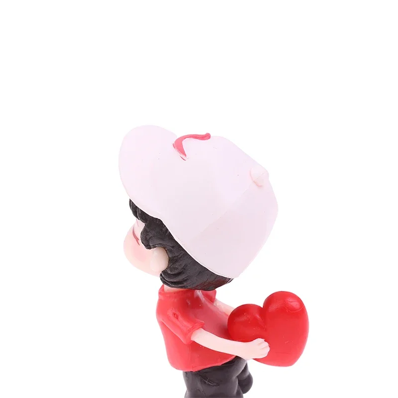 Couple Cute Ornaments for Car, Car Decoration Cute Cartoon Couples Action, Cartoon Car Dashboard Decorations, Cute Lovely Kiss C image 6