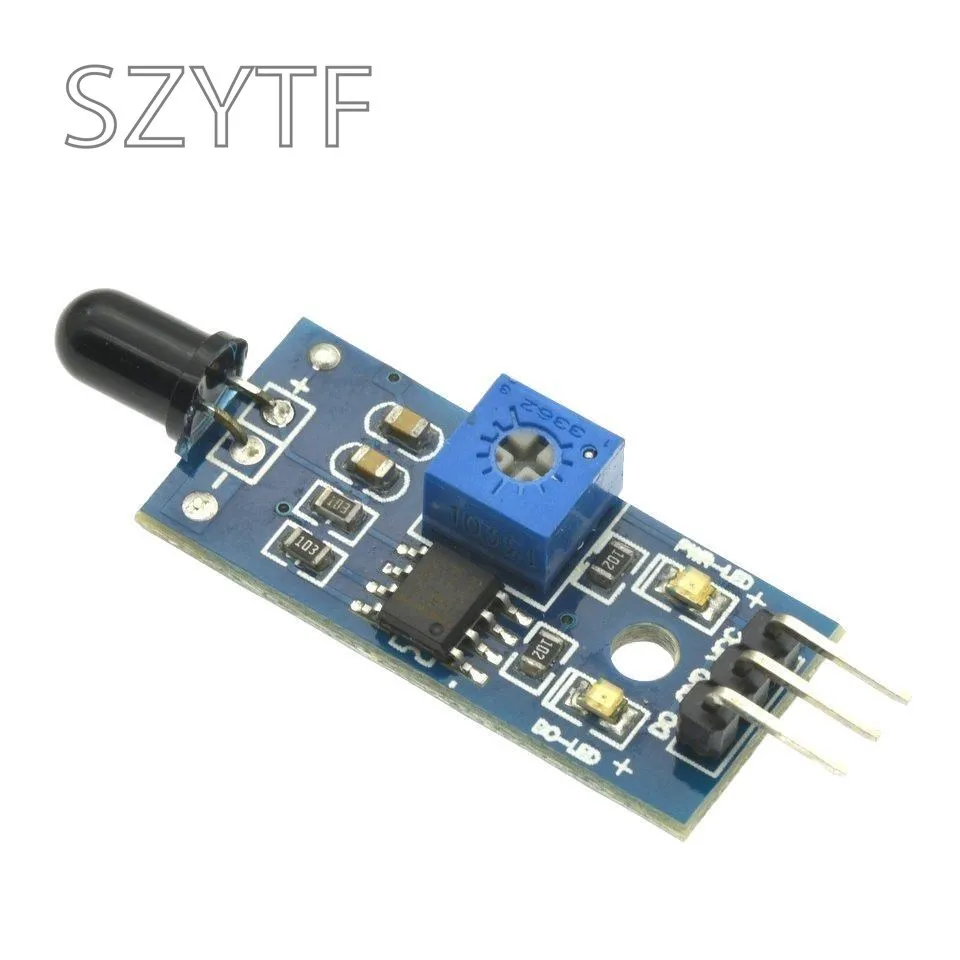 LM393 4Pin 3Pin IR Flame Detection Sensor Module Fire Detector Infrared Receiver Module For Diy Kit