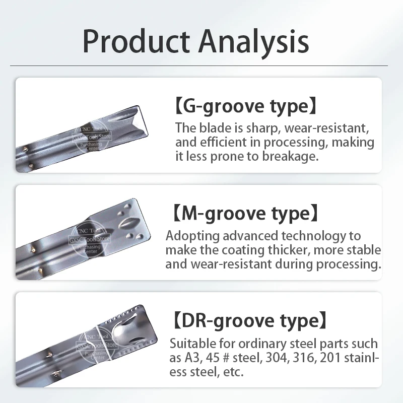 CNC Tool Grooving Blade MGMN300-M MGMN200-G MGMN400-DR High Quality Carbide Inserts Use For Processing Steel And Stainless Steel