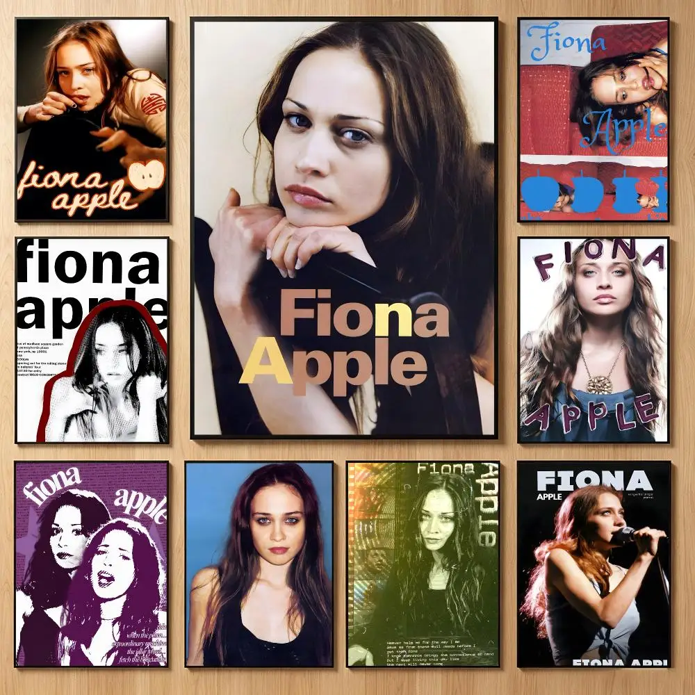 Melodic Singer F-Fiona Apple Poster Classic Self-Adhesive PP Wall Sticker for Living Room Bar Decor Gift