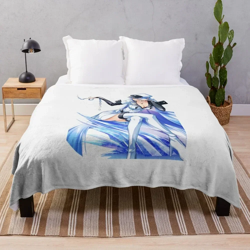 Esdeath manga Waifu : Akame ga Kill Throw Blanket Soft Plush Plaid Decoratives anime Blankets