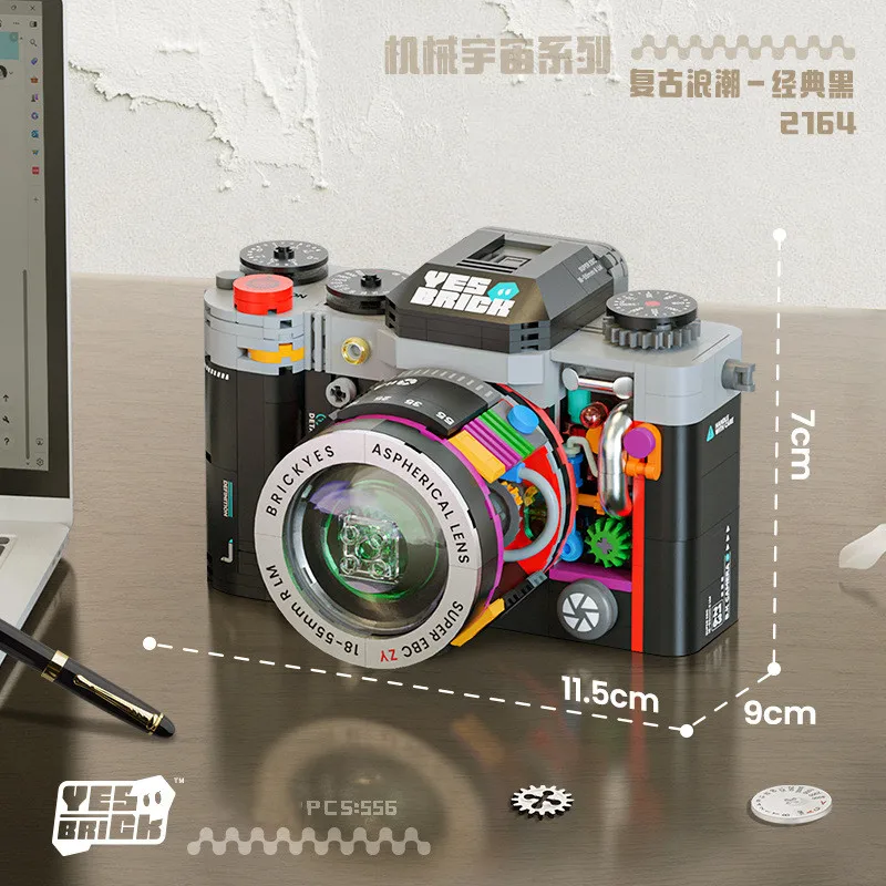 Moc Creatieve Digitale Camera Bouwstenen Diy Plastic Bakstenen Kinderen Speelgoed Leuke Volwassenen Verjaardagscadeaus Retro Stijl Cadeau