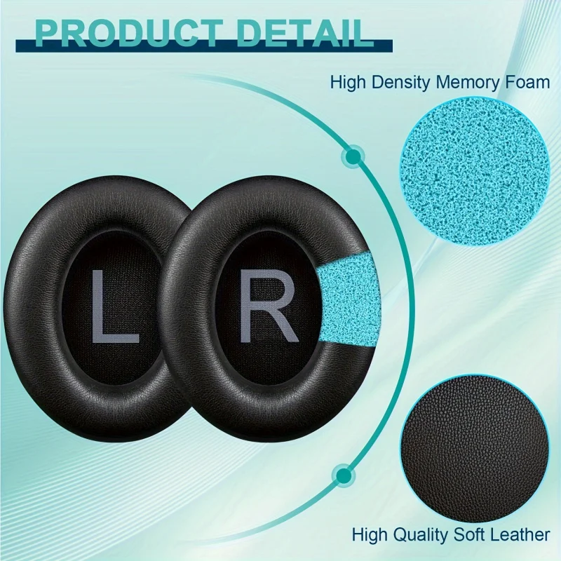 Модернизированные сменные амбушюры для наушников Bos 700 (NC700) — мягкая искусственная кожа, роскошная пена с эффектом памяти, прочные амбушюры