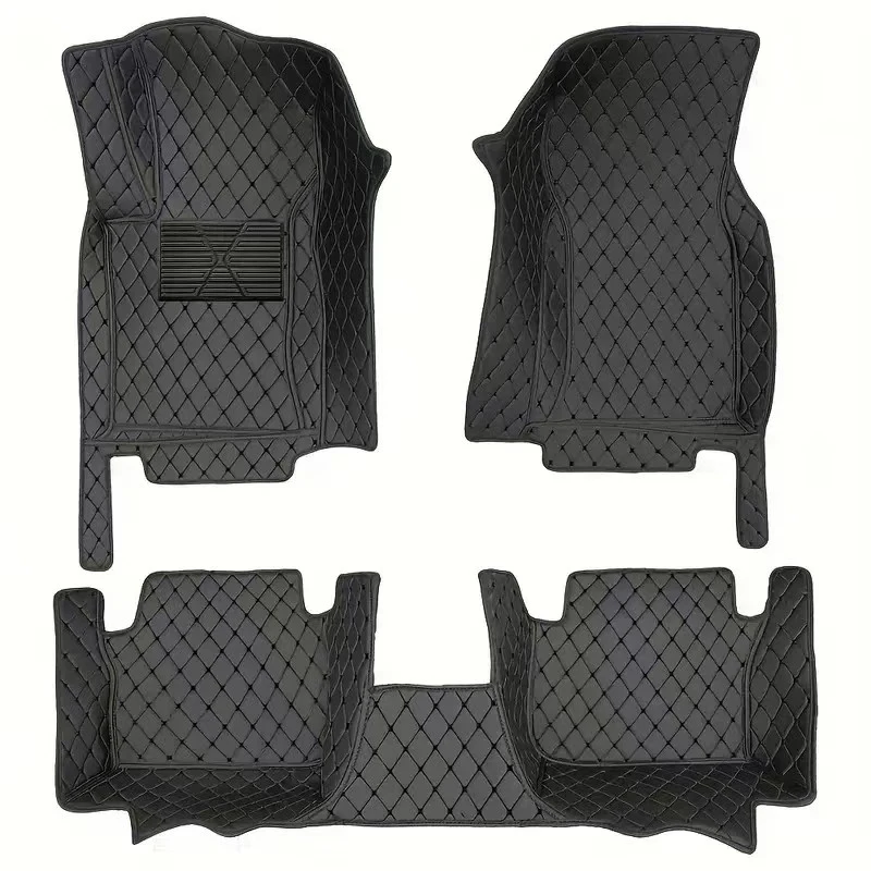6 Seats Custom Car Floor Mats Fit for VW Multivan T7 2022 2023 2024 2025 2026 2027 2028 Auto Foot Carpet