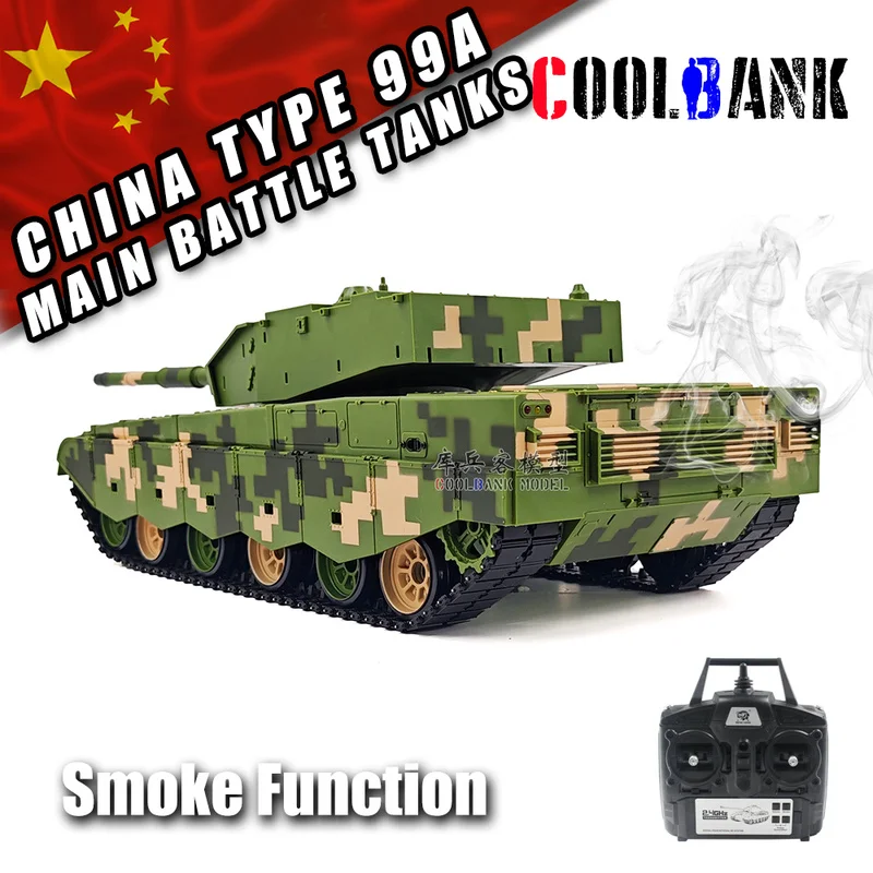 Henglong 1:16 Remote Control Tank 3899A Chinese Military Model Electric Toy Metal Track Tank Battle Vehicle Off-Road Boy Toy 99A