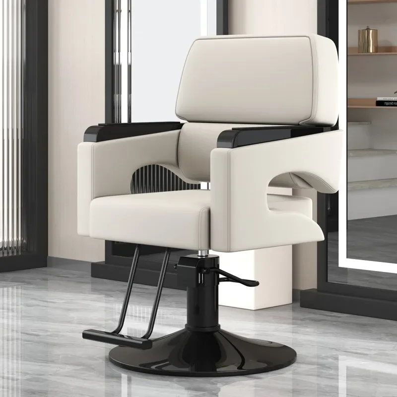 

Barbershop Swivel Shave Barber Chair Luxury Lift Perm Barber Chair Hair Dyeing Comfort Cadeira Pra Barbeiro Beauty Furniture