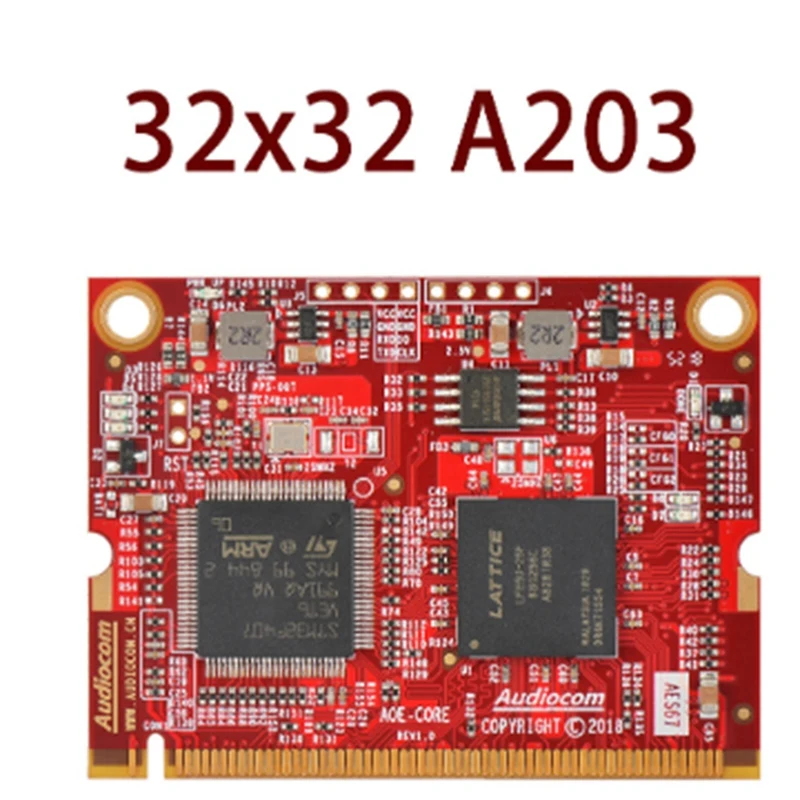 Módulo de transmisión de red de Audio AES67 PC + Metal 32x32 Audiocom para Dante, 1 unidad