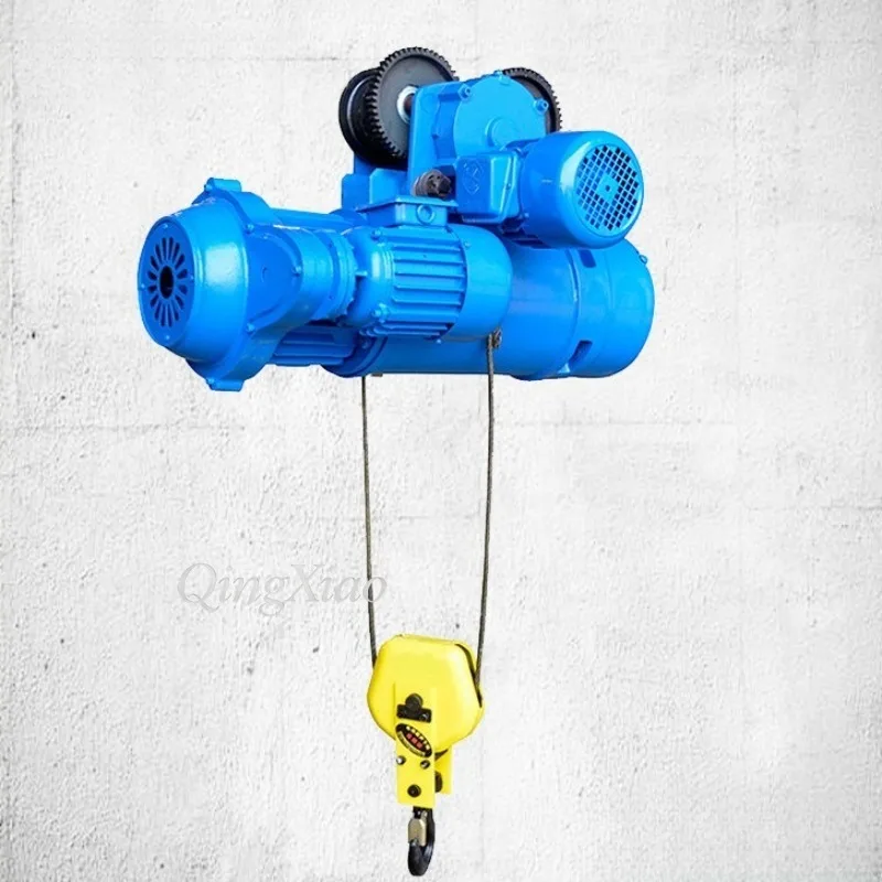 MD1 Double Speed Wire Rope Hoist With Travel Trolley Industrial Electric Hoist For Overhead Crane Workshop Heavy Load Lifting