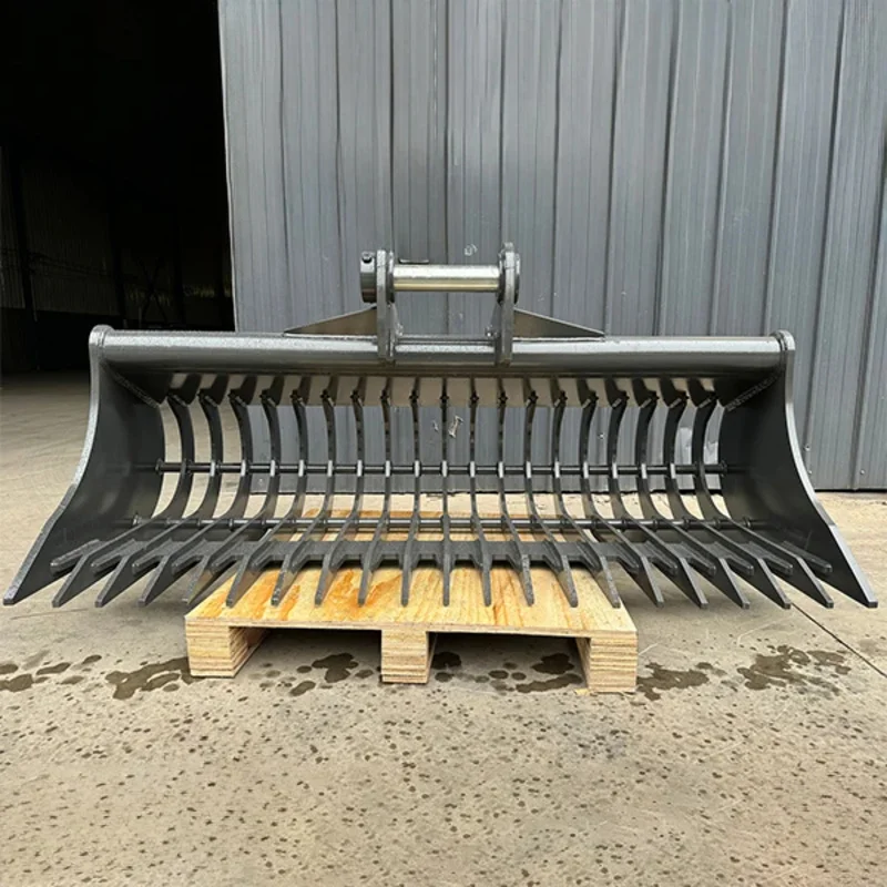 

For Sea Shipping CustomizedHigh Quality 1.5-25Ton Excavator Double Digging Bucket Attachment Construction Farm Industries Root L