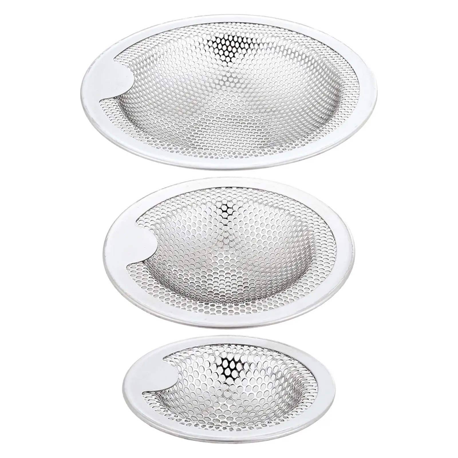 Sink Strainer Replacement Heavy Duty Stainless Steel Slop Basket Filter for Kitchen Bathroom Wash Basin Sink Balcony Drain Hole