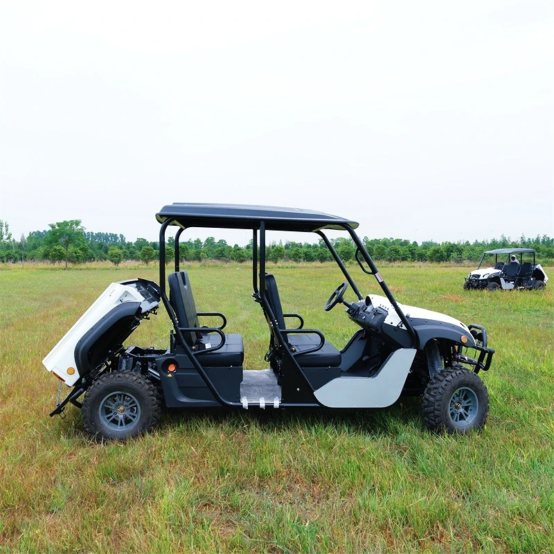 4 Seater Electric Utility UTV 4WD Off Road Vehicle For Farm Ranch Garden Resort Cargo Transport Patrol Work