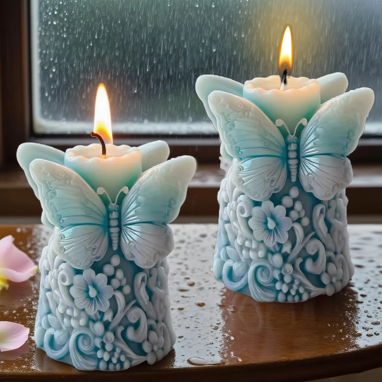 

Рельефная форма для бабочки и цветка, сделай сам, свеча, воск, эпоксидная смола, ремесло, домашний декор, подарок, цилиндр, орнамент, ароматерапия