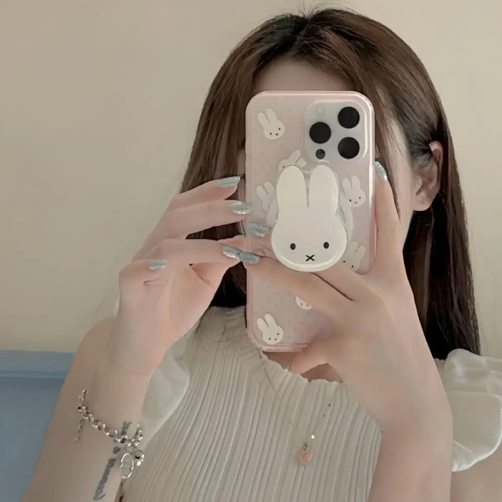 Miffy Rabbit Cute Phone Case Cute Rabbit Anime Magnetic Phone Case Suitable for Iphone16 15 14 13Promax Series Phone Cases