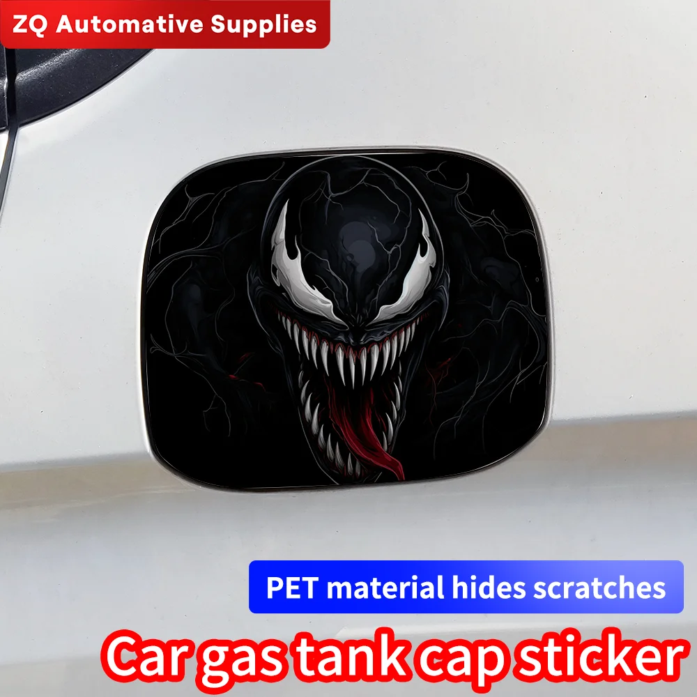 

Venom Car Pull Fuel Tank Stickers Funny Auto Waterproof Sunscreen Stickers Pull Fuel Consumption Decals Car Exterior Accessorie