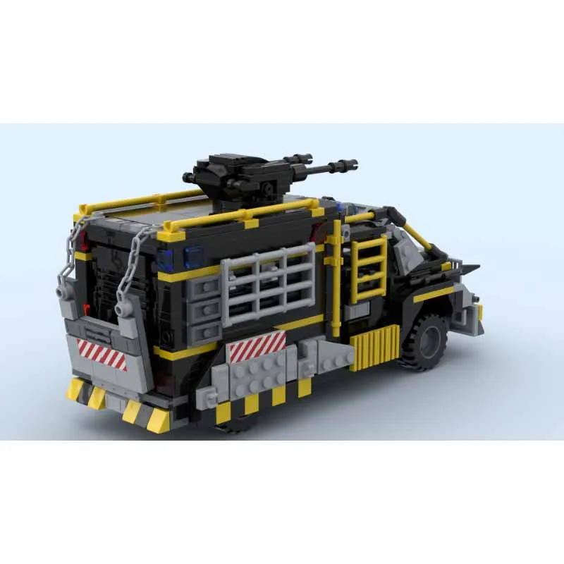 

MOC-195909 Armed Police Car Tank Building Block Model 688 Parts Boys' Children Birthday Christmas Building Block Toy Gift