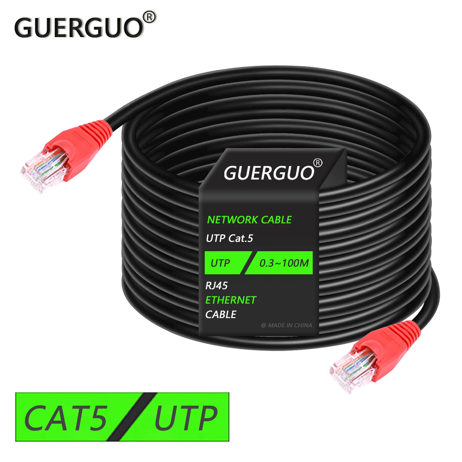 

0.3M-100M Cat5 Ethernet Cable Cat5 UTP Network Lan Cable for Router RJ45 Laptop TV Box Network Unshielded Cable Patch Cord