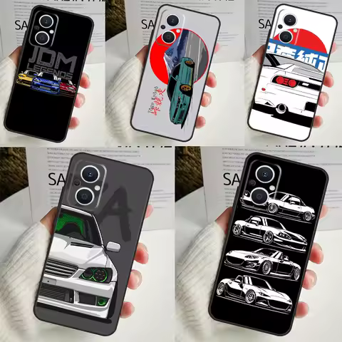 JDM Legend Drift Car Case For OPPO Reno 8 7 6 5 4 Lite 8T 5Z 4Z 10 11F OPPO Find X5 X6 Pro X2 Neo X3 Lite Cover