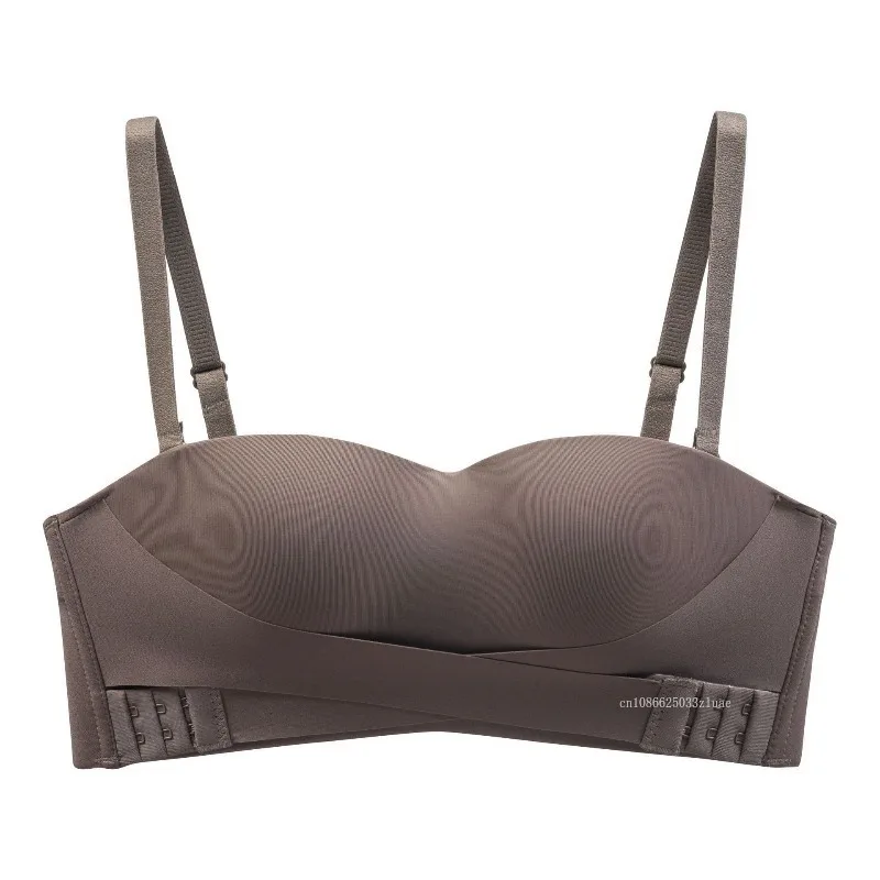 Reggiseni senza cuciture con fibbia anteriore senza spalline per donna Reggiseno push up imbottito invisibile senza ferretto Comfort Lingerie sexy Нижнее Белье