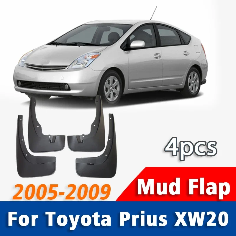 

Передние и задние 4 шт. для Toyota Prius XW20, брызговики на крыло, брызговики, автомобильные аксессуары 2005 2006 2007