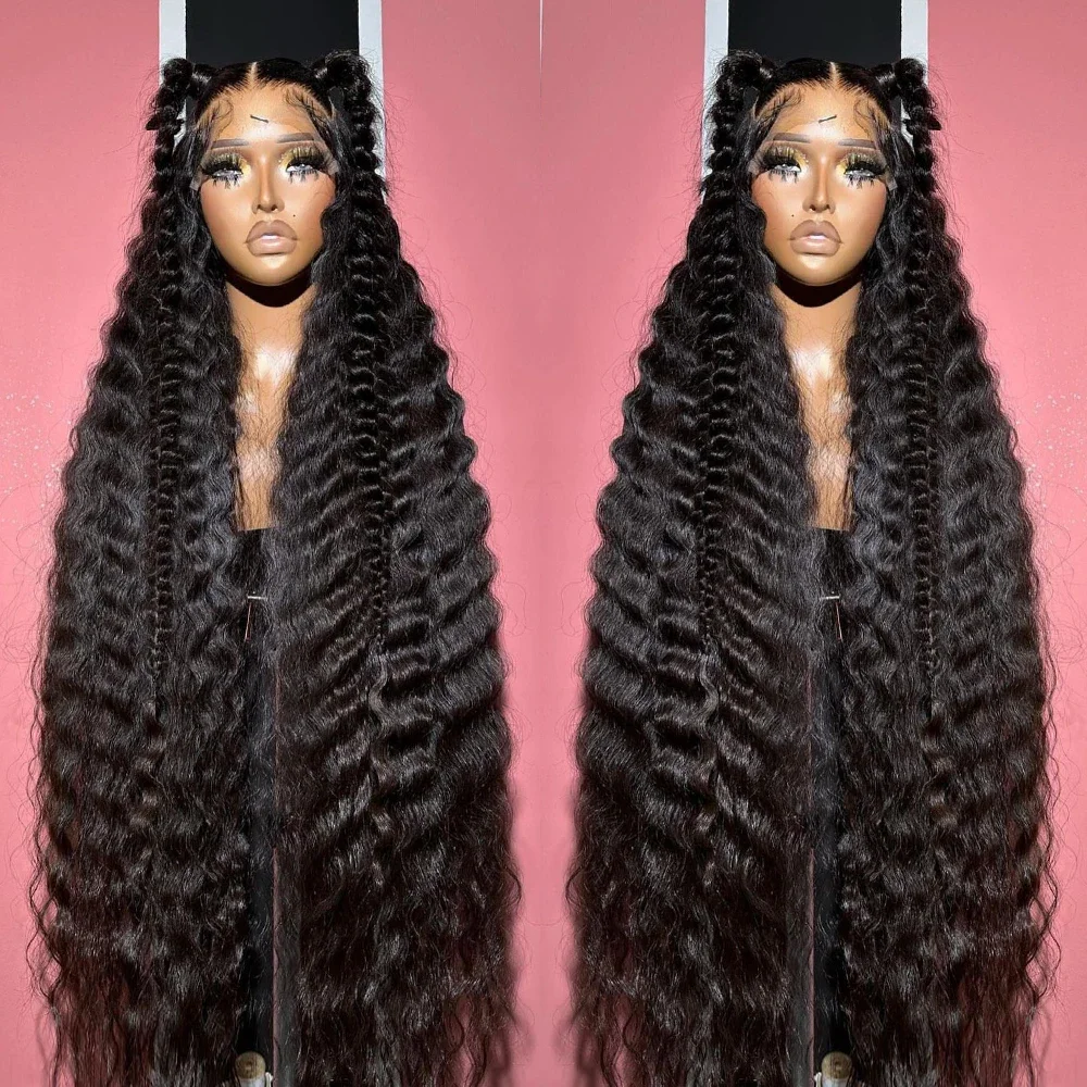 Loose Deep Wave 13x6 13x4 Hd Lace Frontal Wig 30 40 Inch Water Wave Lace Front Wig 5x5 Hd Closure Curly Human Hair Wigs