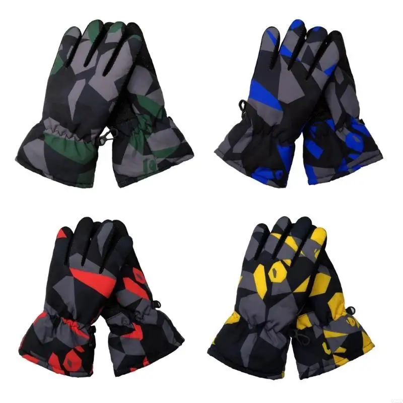 

Q22D Winter Gloves for Kid Waterproof Boy Girl Snow Ski Gloves Toddler Children