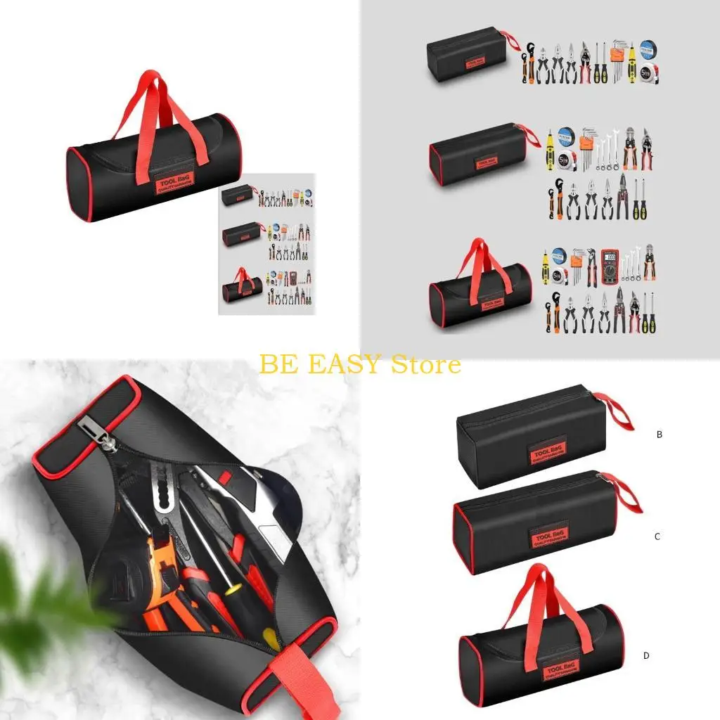 E28F Canvas Tool Storage Bag Tool Storage Bag Waterproof for DIY Projects Repair Work