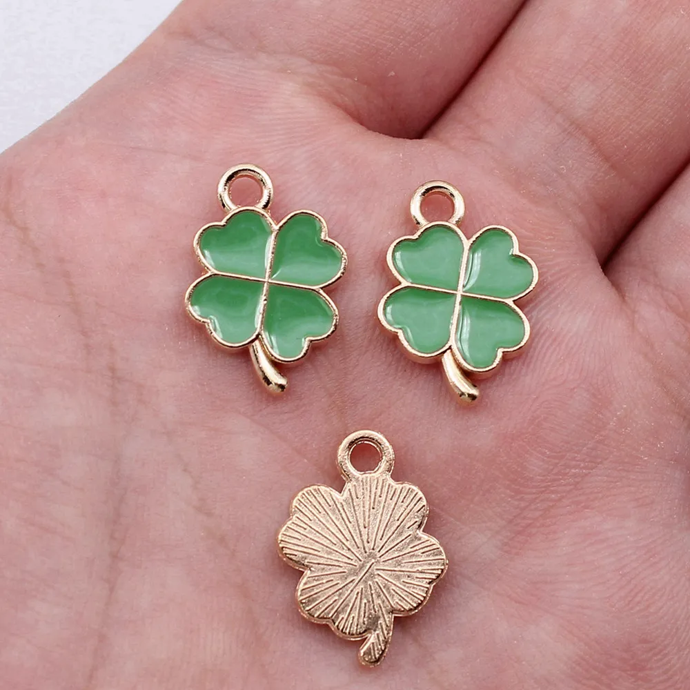 Jewelry Making Four Leaf Clover Charms New In Accessories For Women 10pcs