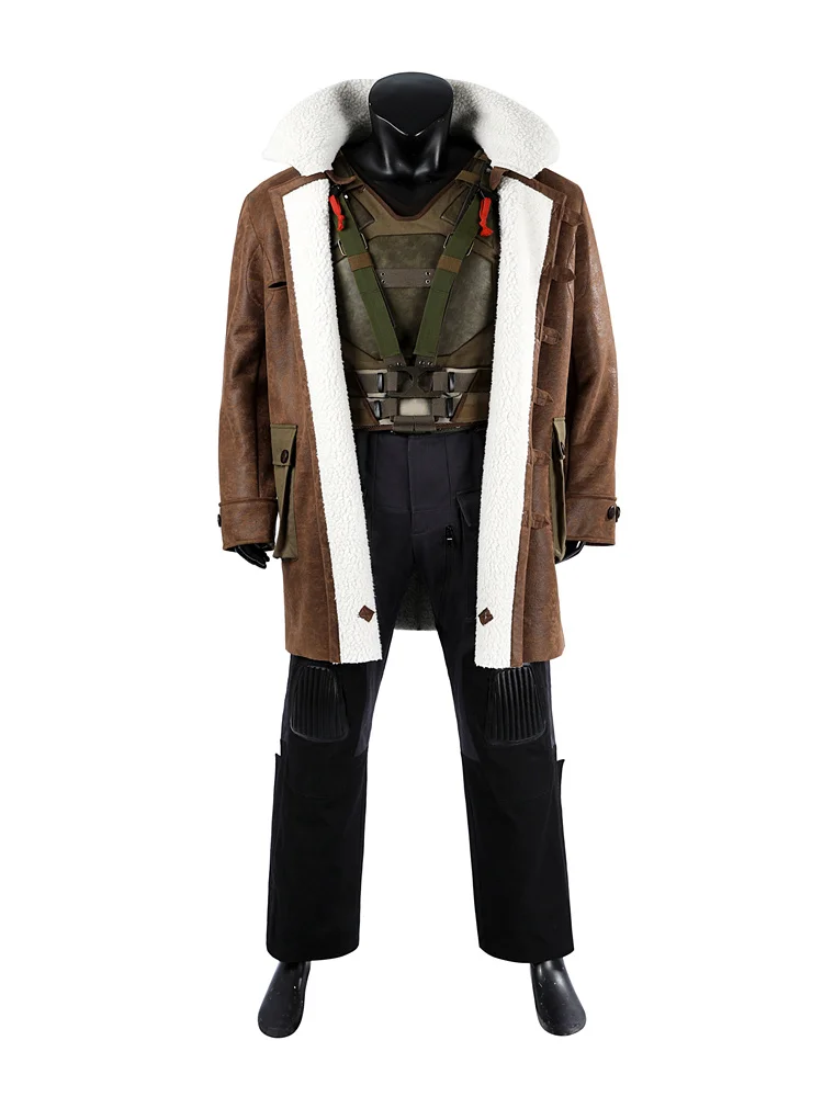 Disfraz de película Bane para hombre, traje de combate de fantasía con máscara, trajes de fiesta de Halloween