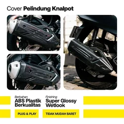 For Honda pcx160 pcx125 ADV160 VIRIO160 Click 160 2021-2023 2024 Motorcycle Exhaust Pipe Protection Guard Cover Port Protective