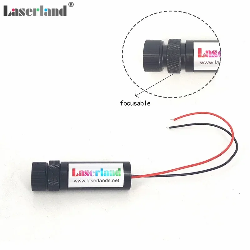 16*56 Mm Ronde Dot 650nm 5 Mw 30 Mw Rode Focusable Laser Diode Module Glas Lens 5VDC