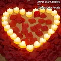 Candles w Fake petal