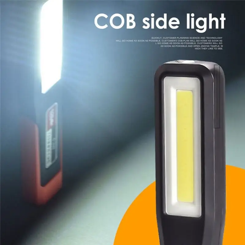 Emergency Flashlight Car Repair Handheld Light With Magnet COB Lighting USB Rechargeable Car Garage Lamp