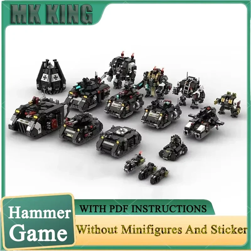 

Hammer Battle Mech Moc Building Bricks Collection Technology Popular Games Model Modular Blocks Gift Christmas Toys DIY Sets