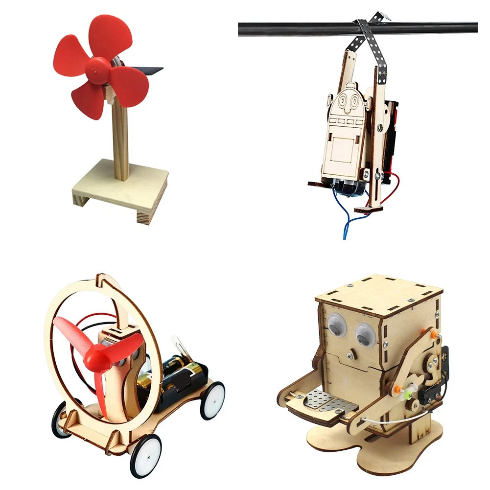 الجذعية العلوم تجربة اختراع مجموعة ألعاب عملة الأكل روبوت/سيارة الرياح/حبل تسلق روبوت/مروحة تعمل بالطاقة الشمسية الاطفال طالب اليدوية DIY بها بنفسك