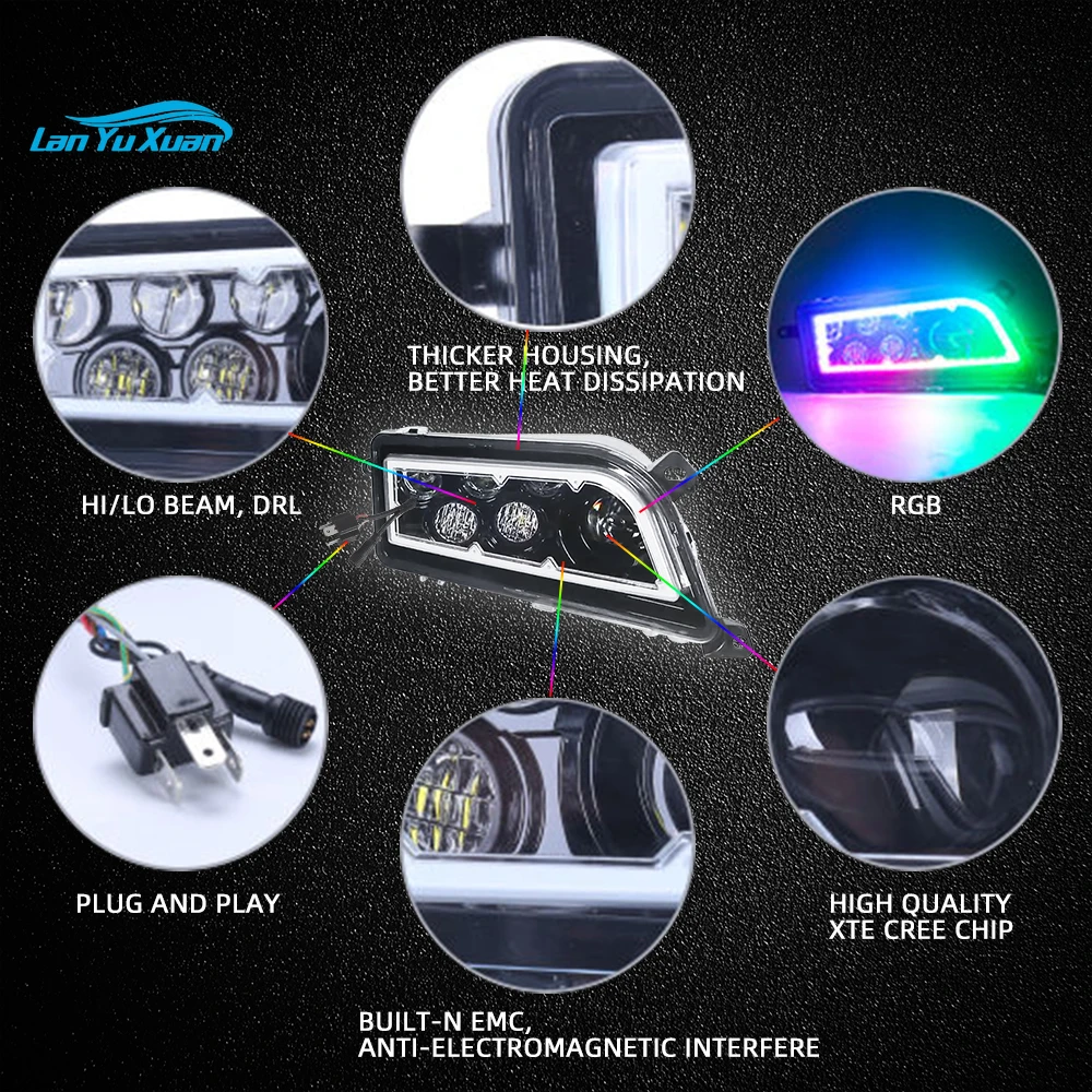 2011-2015 2014 atv utv halo ring rgb jagd scheinwerfer 30w fernlicht rzr xp 2016 xp turbo rzr scheinwerfer für polaris