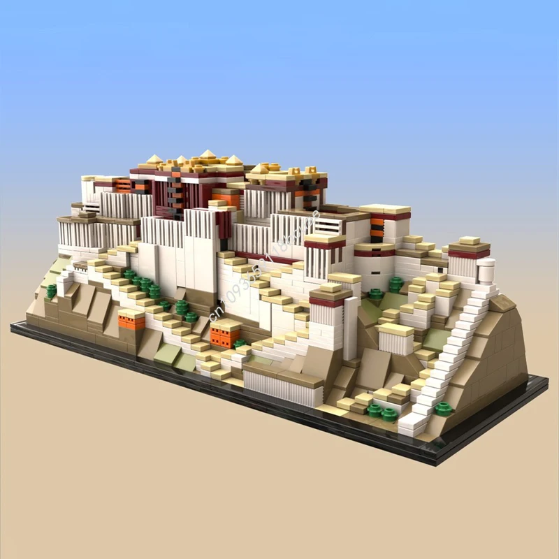 1334 Stück MOC Potala Palace Architektur Bausteine Weihnachtsgeschenk Familienspaß DIY inspiriert die Kreativität und Zusammenarbeit sehr