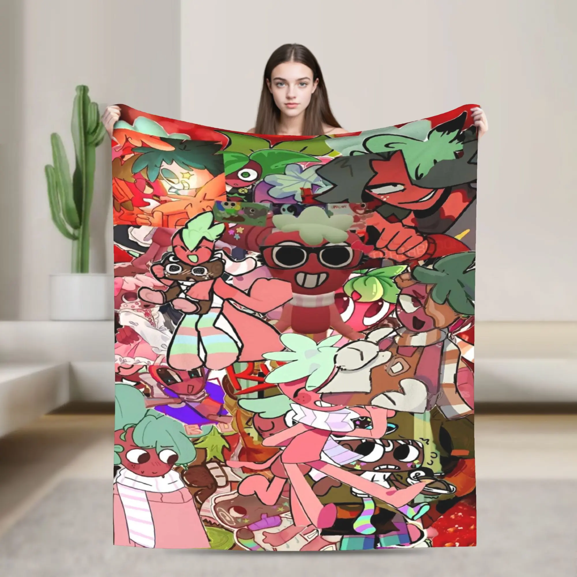 

Одеяла Dandys World Sprouts, фланелевые винтажные теплые пледы с рисунком для покрытия, текстильный декор