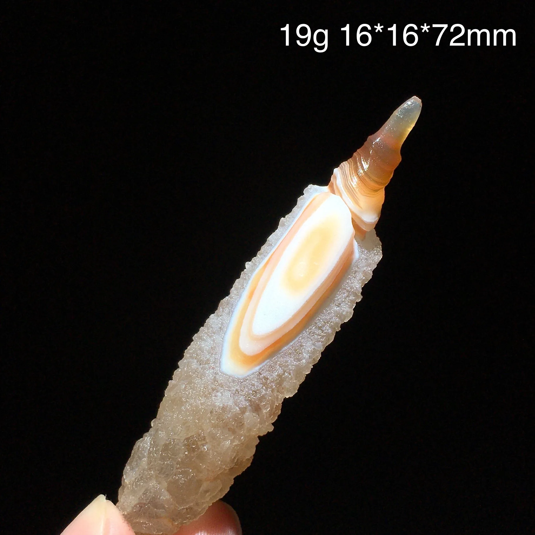 Natural Alxa Gobi Energy Agate Wand Magic Crystal Point Healing Gemstone Reiki Gift