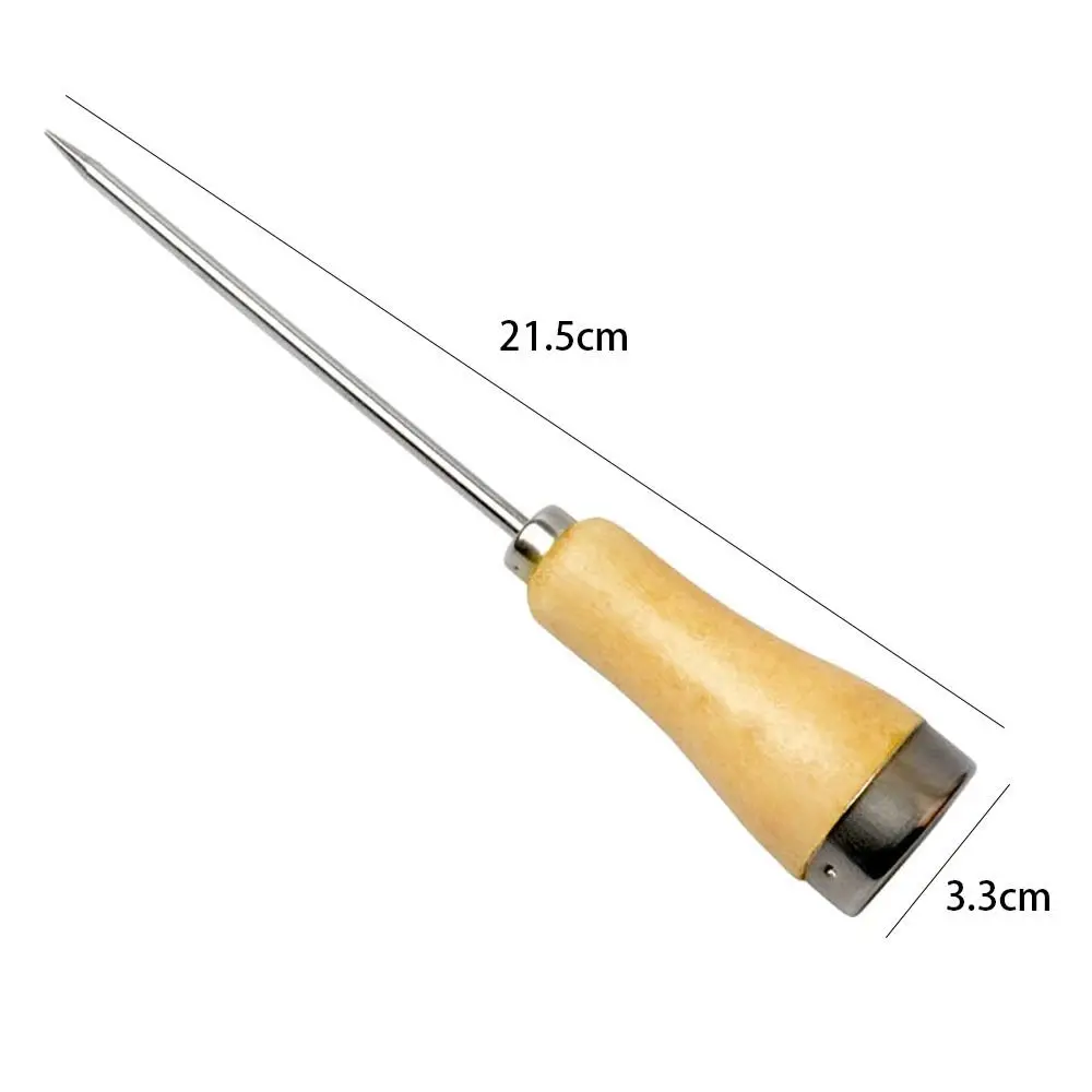 Ice Pick, Ice Breaking Ice Cone with Wooden Handle Ice Pick Crusher Ice Pick Wood Handle for Kitchen Bar