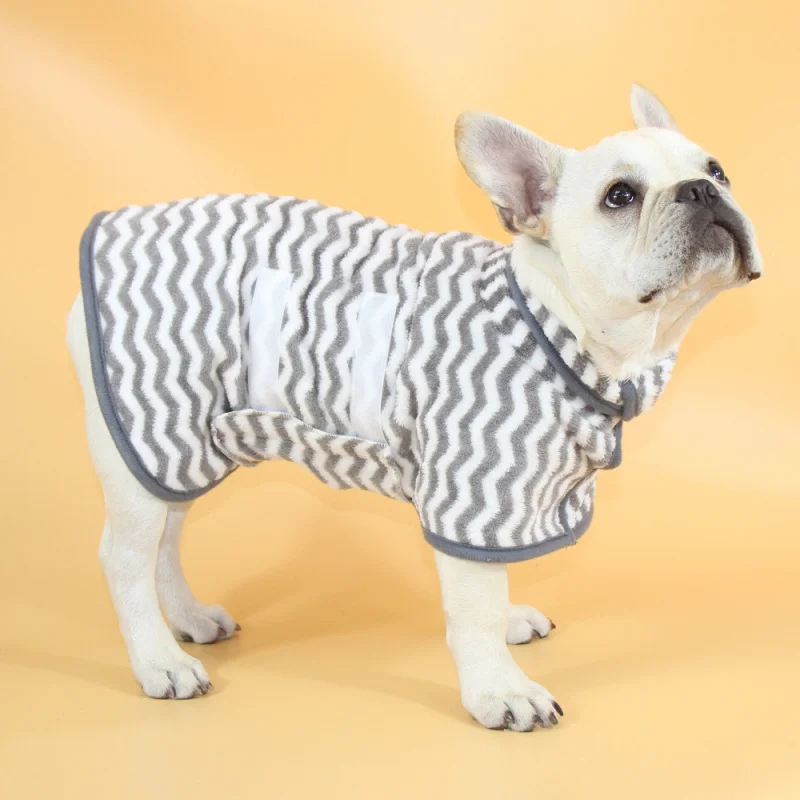 

ChongtapetPet Dog Absorbent Bath Teddy Corgi Quick-Dry Towel Clothes Bathrobe