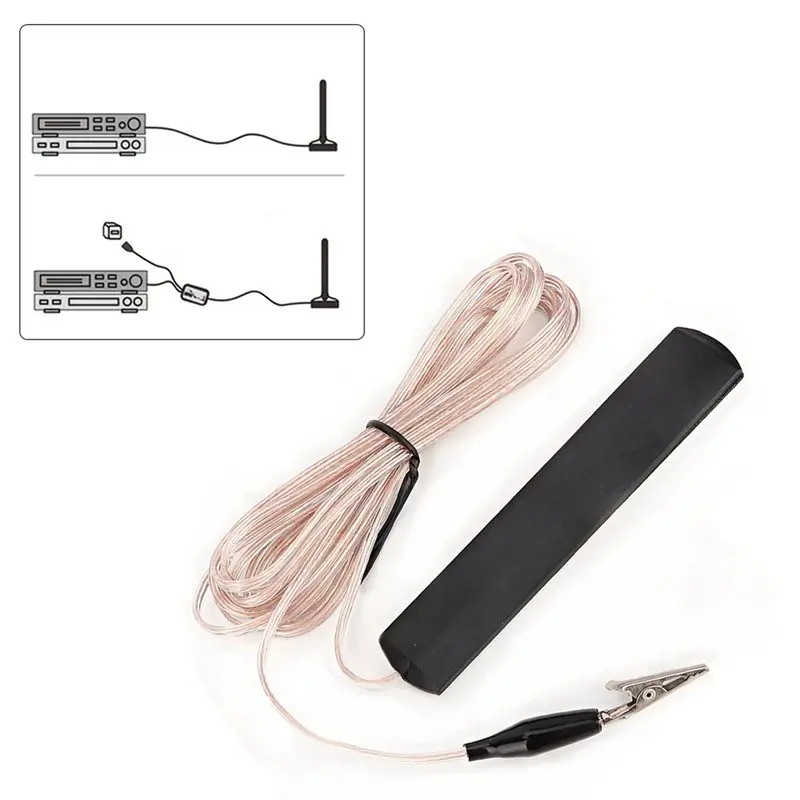 ABJF-3X Fm Radio Amplifier Radio Aerial Home Radio Antenna Radio Antenna Fm Dipole Antenna 3.2M Wire Av Power Amplifier