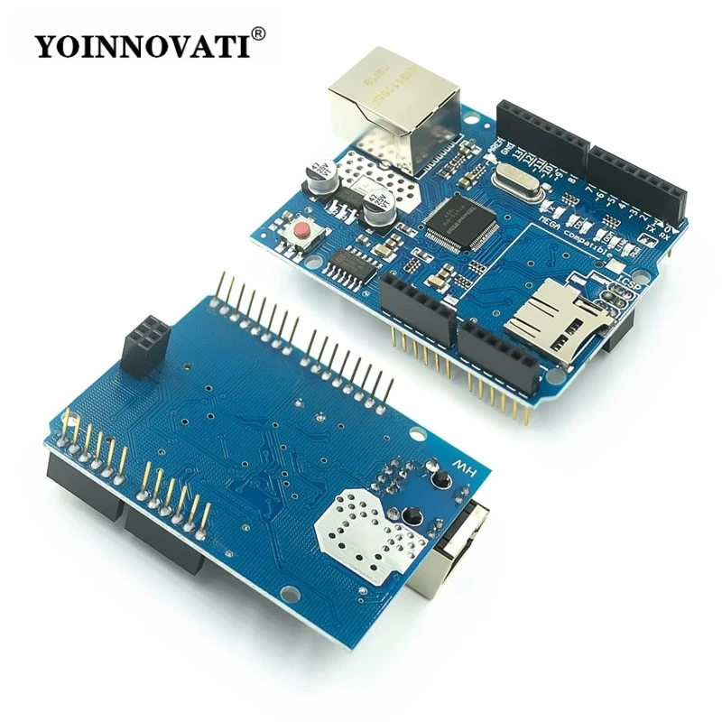 For W5100 R3 Ethernet Shield Compatible with Arduino UNO R3 Mega 2560, 1280, 328 - Network Development Board