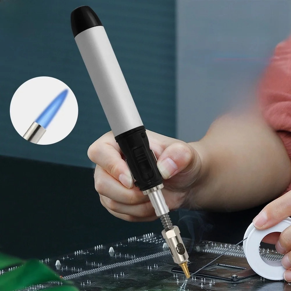 12ml Butane Tank Portable Heating Tool Pen for DIY For Electronics Repair Soldering Model Making Flame Temp 1300C Heating 450C