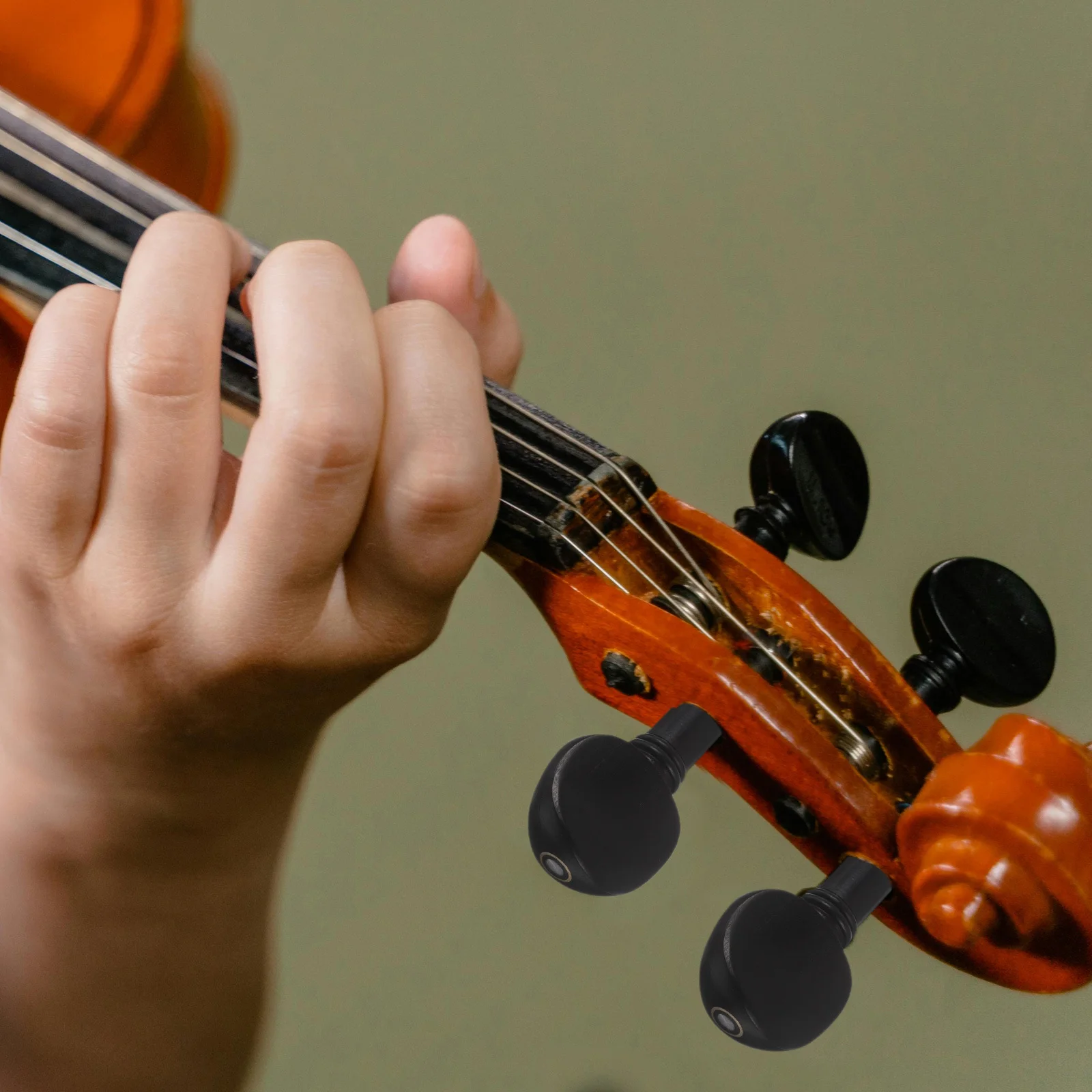 

4Pcs Violin Ebony Tuning Pegs Fine Tuners String Adjuster Replacement Parts Stable Violin Accessories Fiddle Parts