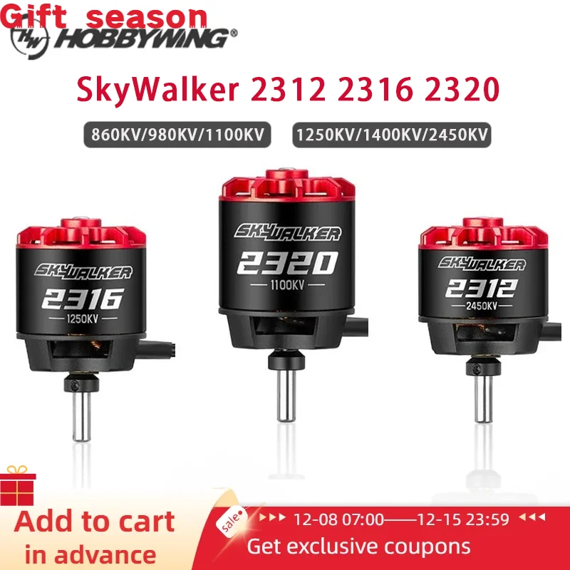 Hobbywing SkyWalker 2312SL&2212 2316SL&2216 2320SL&2220 Brushless Motor For Rc Airplane / fixed-wing