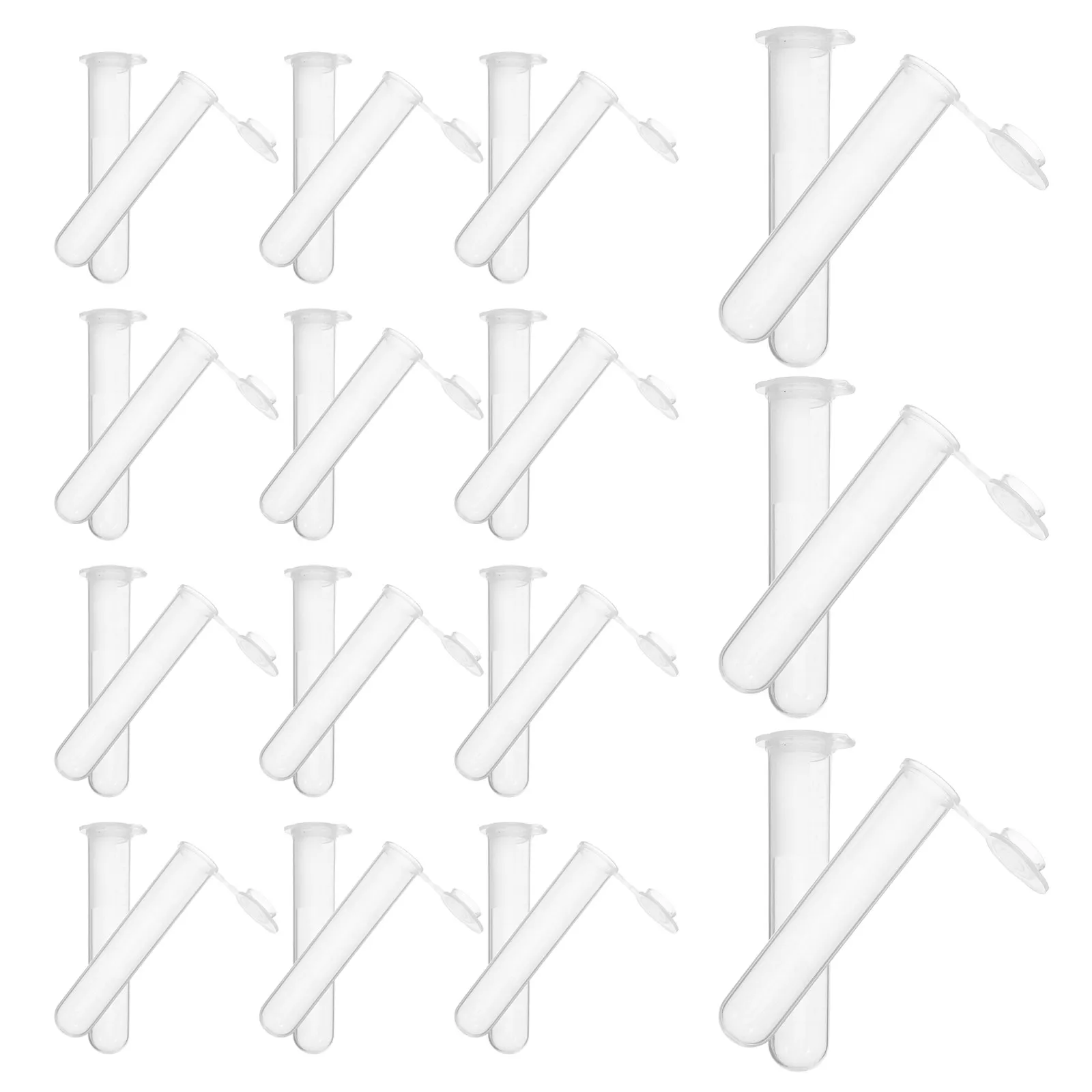 

200Pcs Graduated Round Bottom Centrifuge Tubes for Research Sample Collection Transparent Leak-Proof Plastic