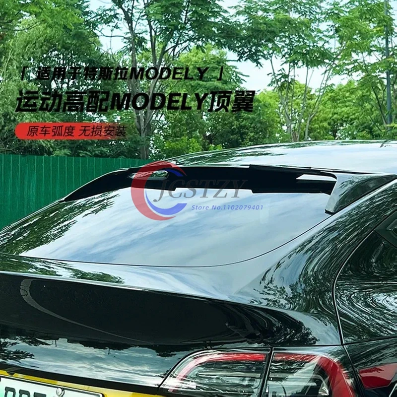 

Rear windshield Trunk Lid Spoiler Wings Black Carbon Exterior Tuning Car Accessories Part For Tesla Model 3 2017-2023