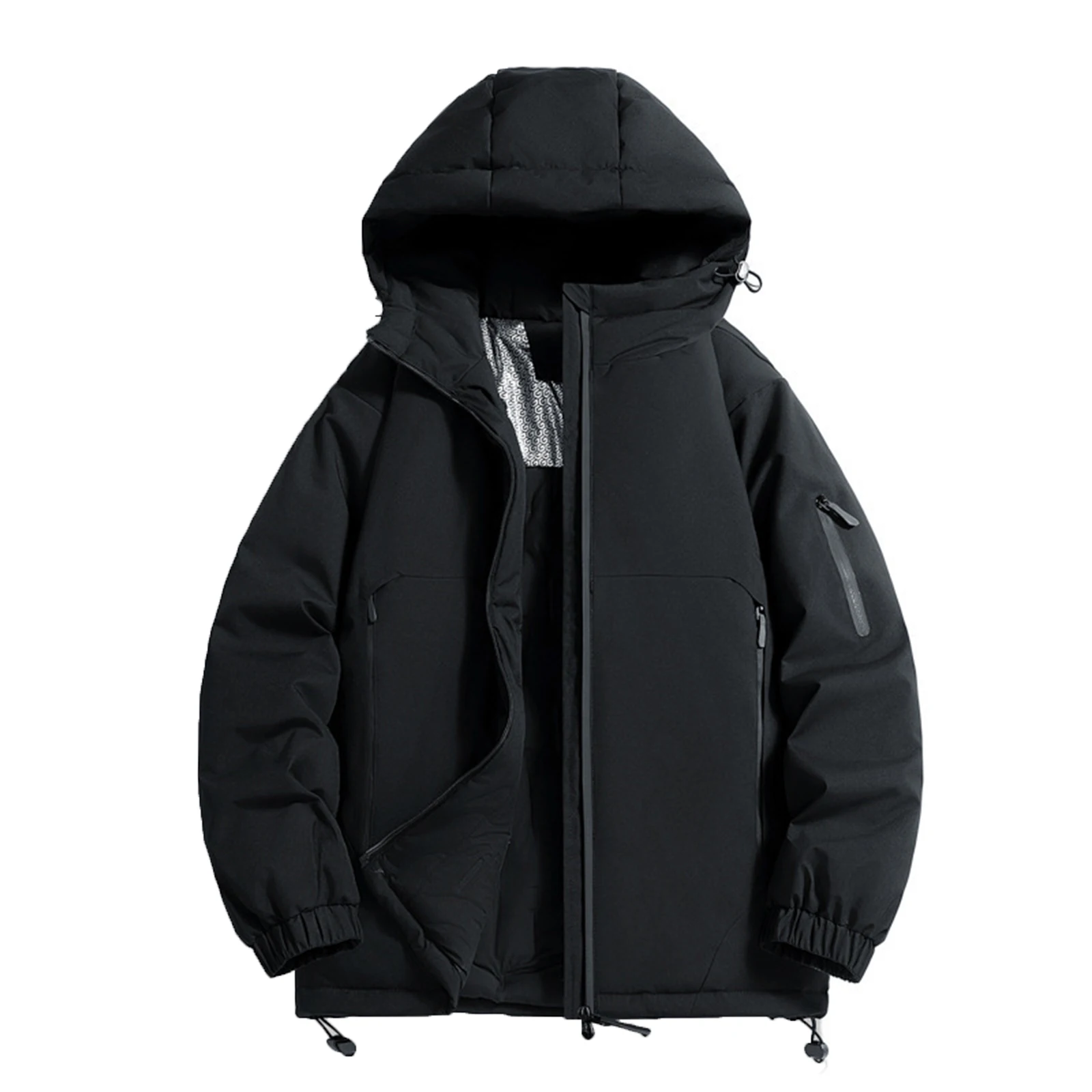 Graphen-Baumwollkleidung, wind- und wasserdicht, dicke und warme Baumwollkleidung mit Kapuze für Outdoor-Wandern und Bergsteigen